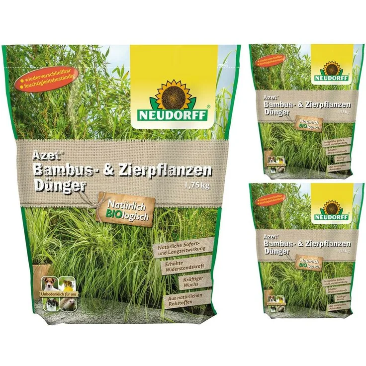 Neudorff 3 x 1,75 kg Azet BambusDünger NPK 9-3-5 organisch