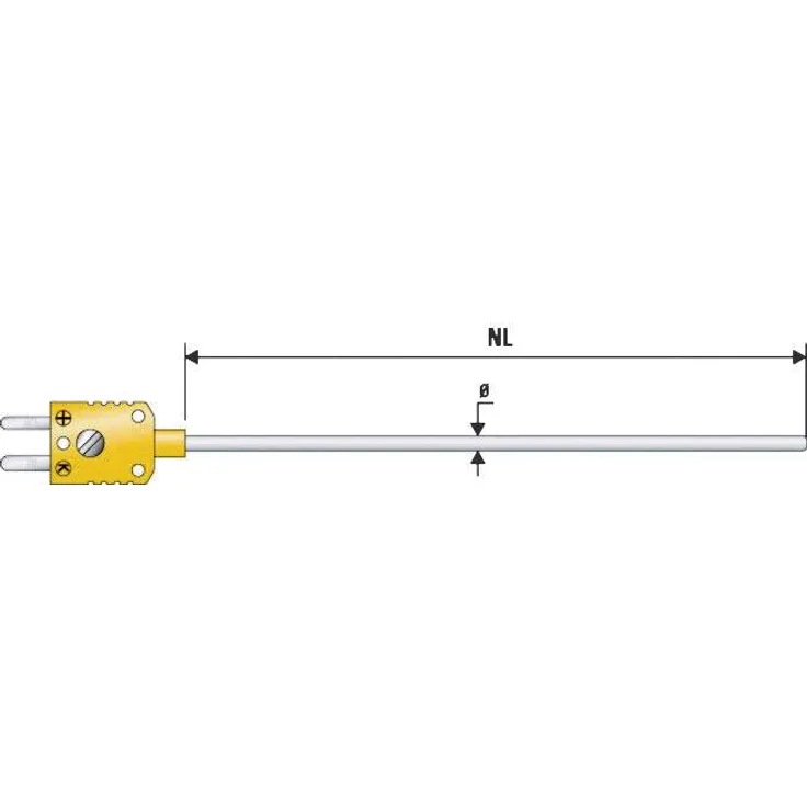 B und B Thermo-Technik K625C0150-30 Tauchfühler -200 bis plus 1100°C Fühler-Typ K