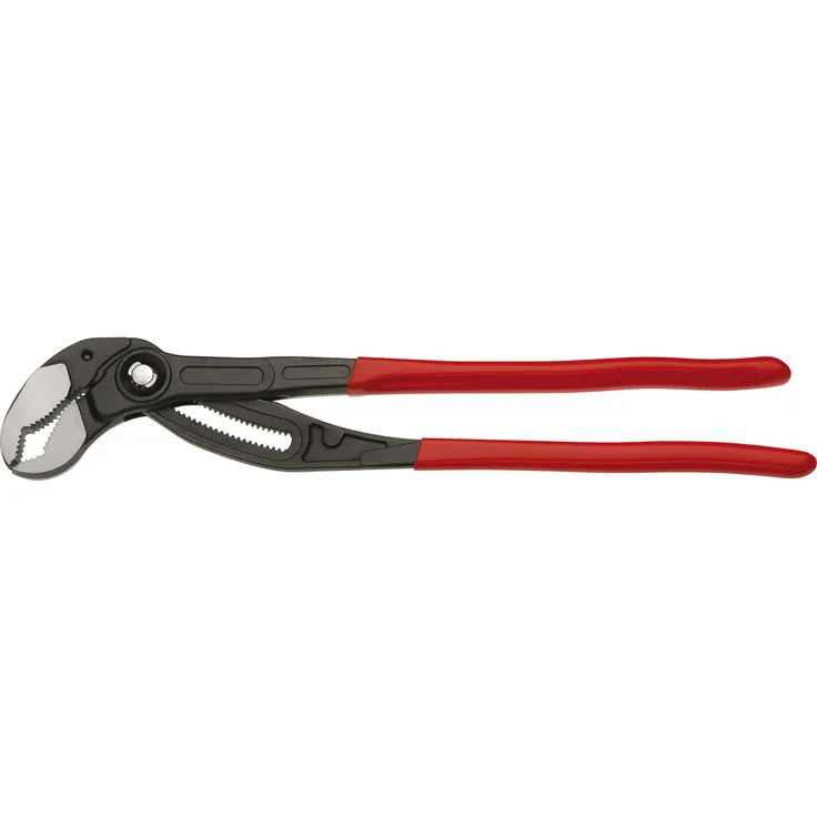 KNIPEX 87 01 400 Cobra XL Rohr- und Wasserpumpenzange mit Kunststoff überzogen grau atramentiert 400 mm