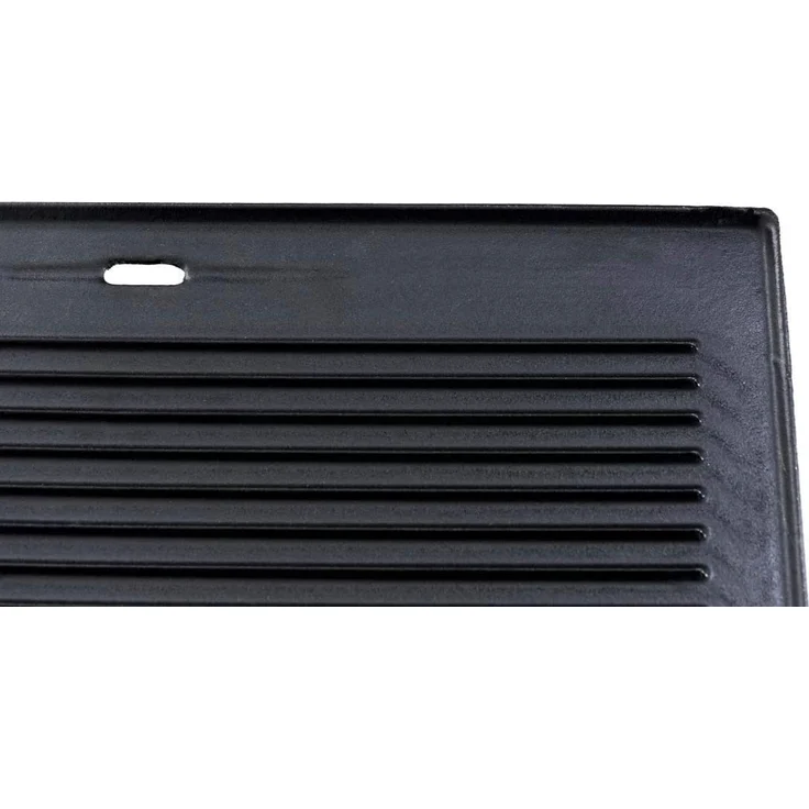Grillplatte, 41,3 x 30,5 cm, beidseitig nutzbare Grillplatte für Gasgrill, Kohlegrill und Elektrogrill – Bild 3