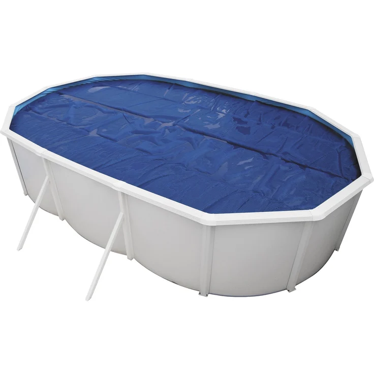 Steinbach Solarabdeckplane für Ovalbecken, Blau, 6,30 x 3,60 m