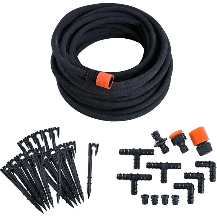 Perlschlauch Tropfschlauch Gartenschlauch 50 m Schlauch Set Bewässerungsschlauch