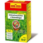 WOLF-Garten - 2-in-1: Unkrautvernichter plus Rasendünger SQ 50qm, 3840710 1 kg