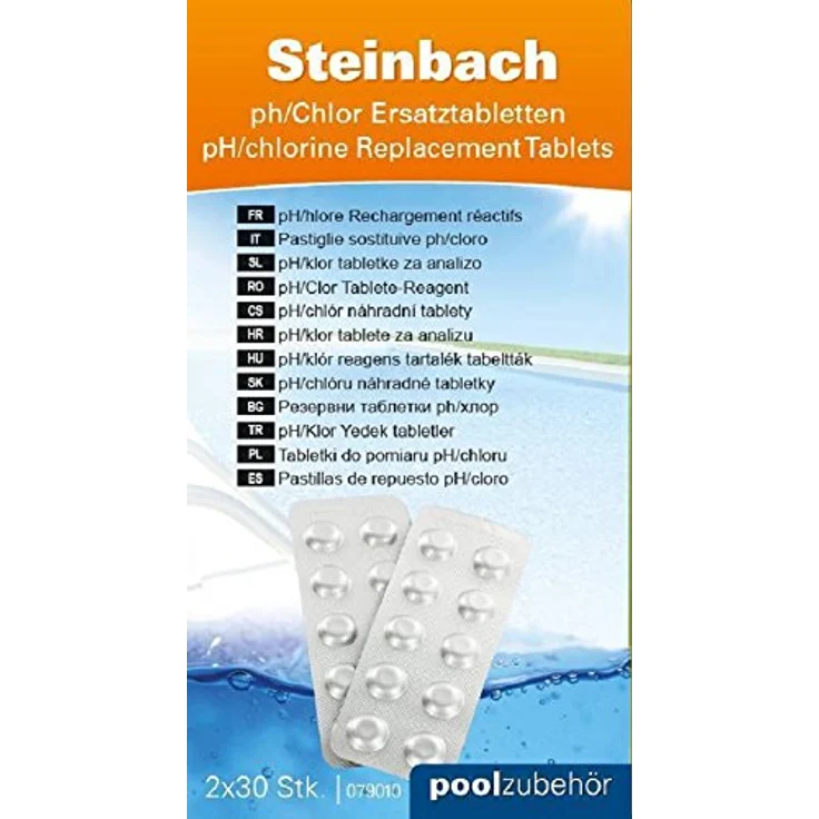 Steinbach Poolchemie Ersatztabletten für pH-Wert und freies Chlor, 2x 30 Stück – Bild 1