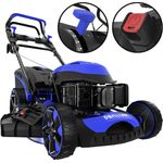 DENQBAR Benzin Rasenmäher 9in1 51 cm Schnittbreite E-Start Gangwahl DQ-R51EV, 65 l Fangkorbvolumen