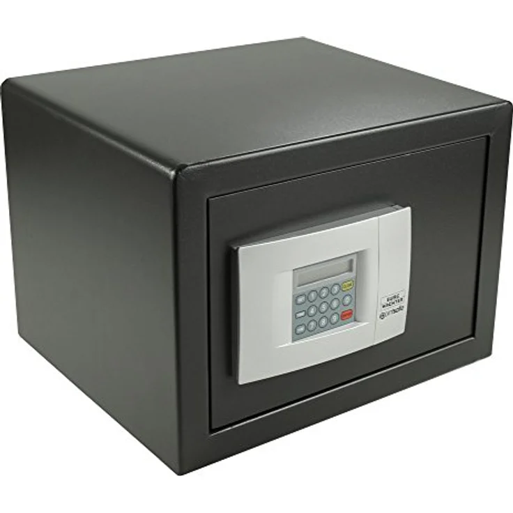 BURG-WÄCHTER Möbeltresor mit elektronischem Zahlenschloss, Wand- und Bodenbefestigung, PointSafe P 2 E, Schwarz – Bild 1