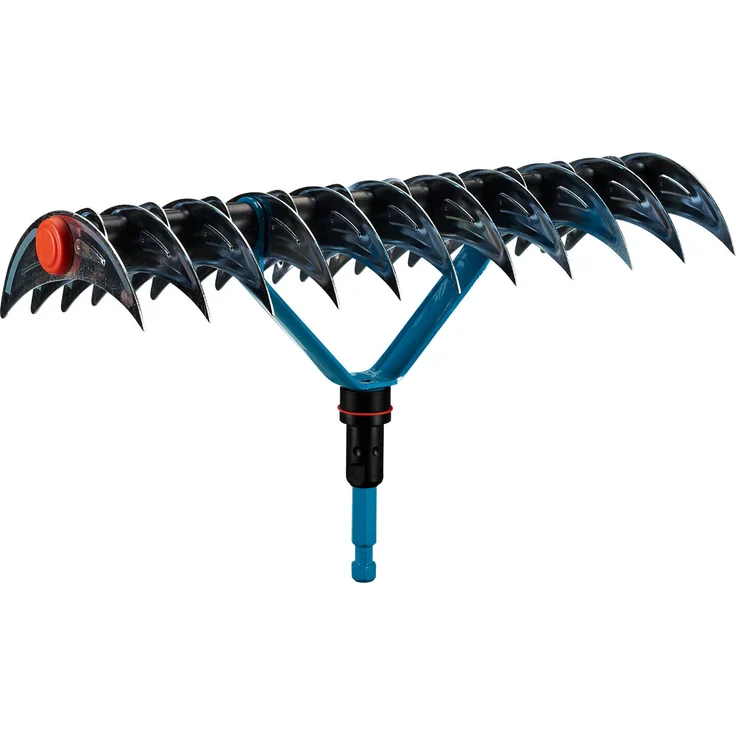 GARDENA combisystem-Schneidrechen: Rechen zur Beseitigung von Moos und Rasenfilz, 35 cm Arbeitsbreite, aus hochwertigem Qualitätsstahl, auch zum Rechen von Unrat und Steinen geeignet (3392-20) – Bild 4