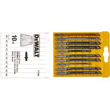 Bild für DeWalt HCS-Stichsägenblätter (10-tlg. Set, für Holz, für den Einsatz in Stichsägen (Kabel und Akku)