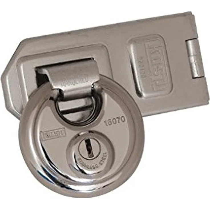 Kasp K16070D260 160 Series Disc Padlock with 260 Series Hasp and Staple Set