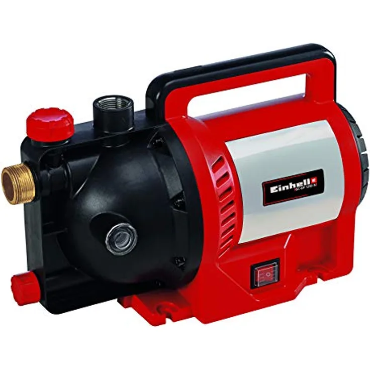 Einhell GC-GP 1250 N (1.200 W, max. 5000 L-h, max. Förderhöhe 50 m, Wasserfüllanzeige, Wassereinfüllöffnung --ablassschraube, Frostschutz, Thermoschutz)