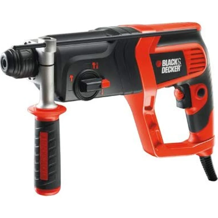 Black+Decker Pneumatischer SDS-Bohrhammer (710W, Meißelhammer mit 1.8J Schlagenergie, Zweithandgriff, Drehzahlvorwahl, Hammerbohren, Bohren oder Meißeln, inklusive Koffer und Zubehör) KD975KA – Bild 4