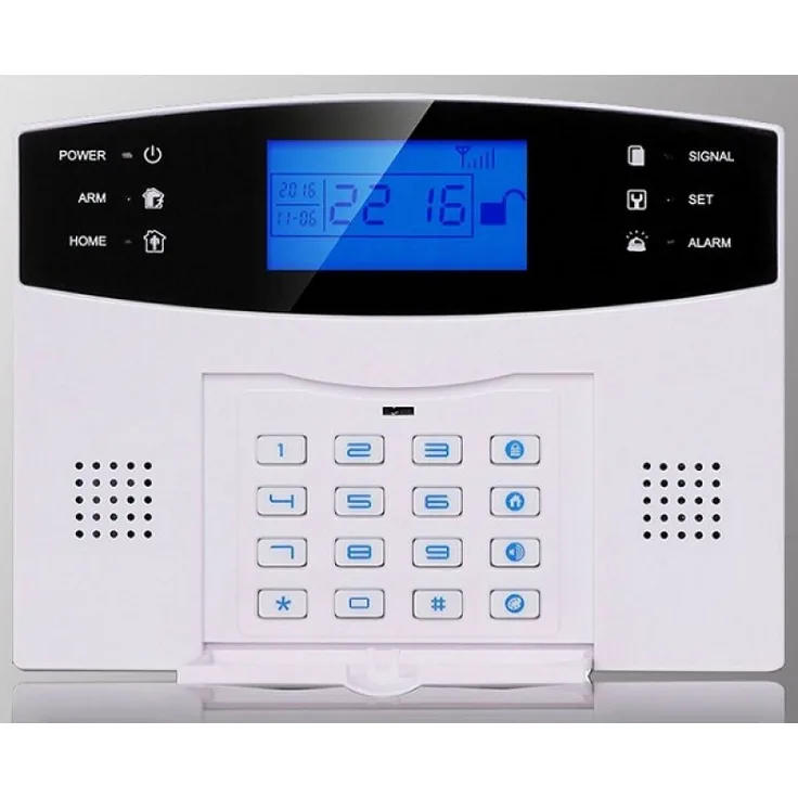 MKT M2B-4 GSM Funk Alarmanlagensystem Set aus 17 Teilen LCD Display