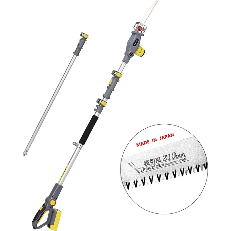 FANZTOOL Blade-Tec Teleskop Akku Hochentaster säbelsäge Handsäge mit 210mm langem Hochleistungs-Sägeblatt, bis 4,7m Reichweite, 2,5 KG SUPER LEICHT DESIGN (mit 20V akku)