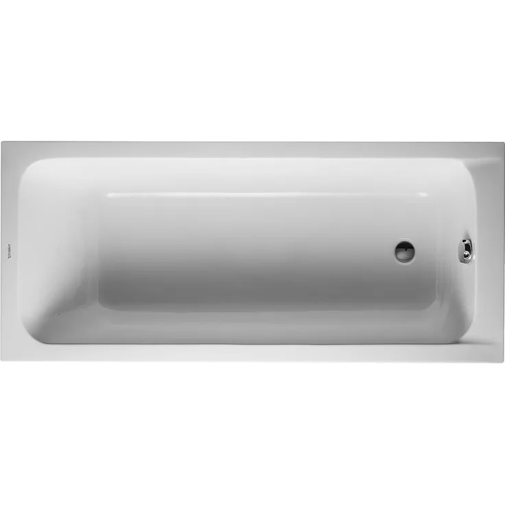 Duravit Rechteck-Badewanne D-CODE 1 Rückenschräge, weiß 1700 x 750 mm