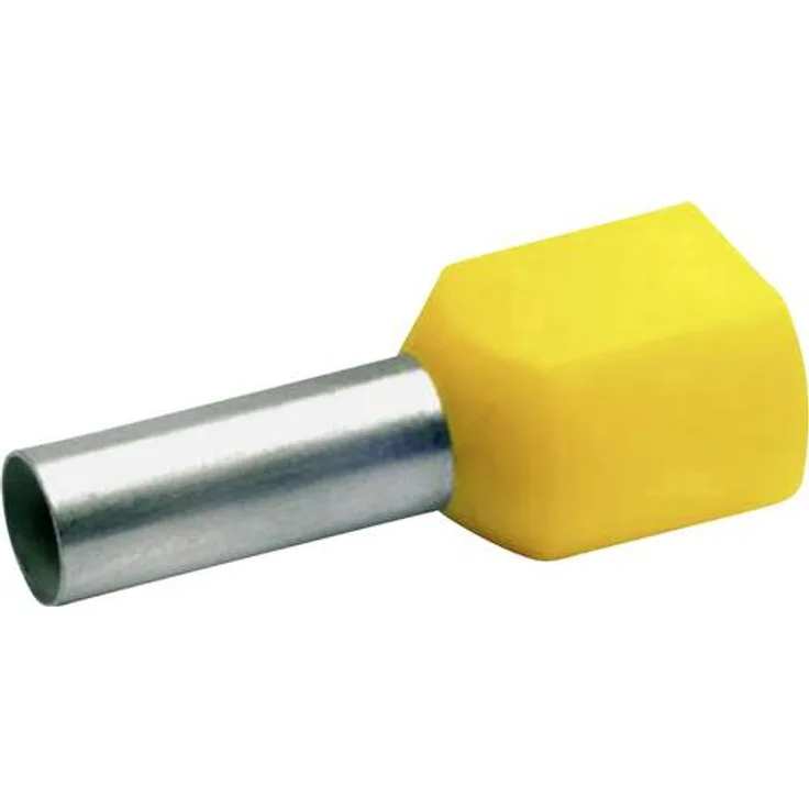 Klauke 87614 Zwillings-Aderendhülse 10mm² Teilisoliert Rot 100St.