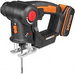 Worx WX550 Axis Akku-Multisäge ? Profi Pendelhub-Stich- und Säbelsäge ? Ideale 2 in 1 Säge für Holz, Stahl & PVC ? PowerShare kompatibel