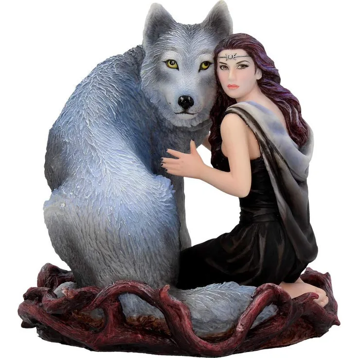 Nemesis Now Soul Bond Anne Stokes Figur aus Kunstharz, 27 cm, Grau