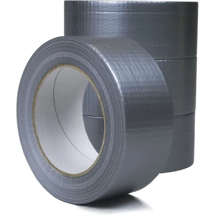 KK VERPACKUNGEN 5 Rollen 48 mm x 50 m Panzertape Gewebeband Klebeband Steinband Tape Grau