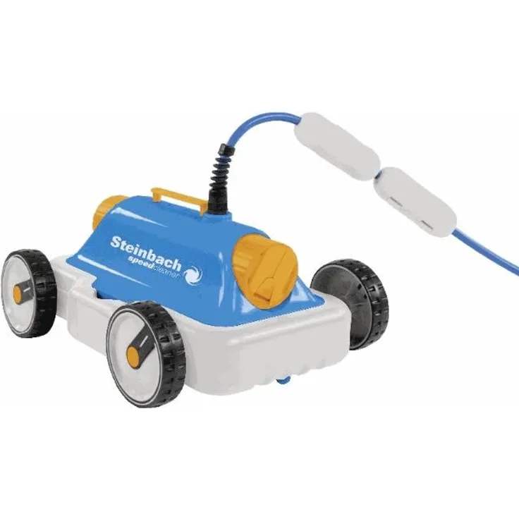 Steinbach Poolrunner S63, Poolroboter für Pools bis 18 m² Grundfläche, vollautomatisch, 9 m Kabellänge, 230 V Anschluss, Leistung ca. 12 m³/h, 061007