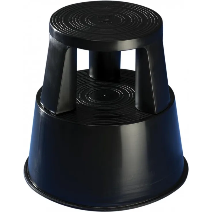 Rollhocker Kunststoff schwarz H.425mmxD.unten 440mm Trgf.150kg