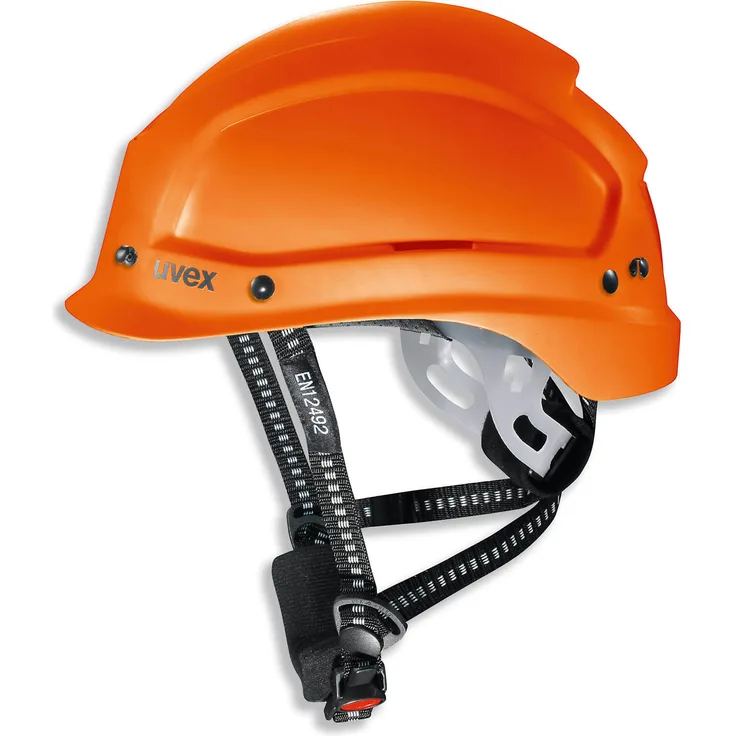 Uvex Pheos Alpine Schutzhelm - Belüfteter Arbeitshelm für die Baustelle - Orange Orange