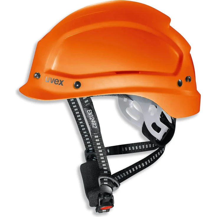 Uvex Pheos Alpine Schutzhelm - Belüfteter Arbeitshelm für die Baustelle - Orange Orange