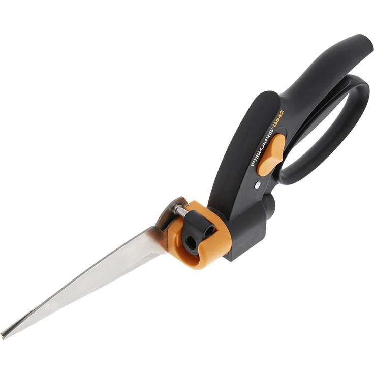 Fiskars Rasenkantenschere Servo-System, Handlich, Länge 33 cm Grasschere Stahl-Klingen-Kunststoff-Griff, Schwarz-Orange, GS42, 1000589 klein und mittelgroß – Bild 3