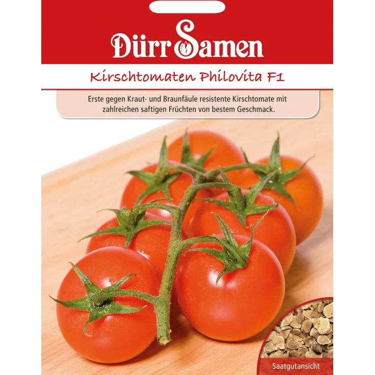 Dürr-Samen Tomate Kirschtomate Philovita F1 krautfäuleresistent