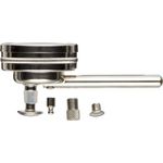 Starrett 196B1 Universal Messuhr, Rückseite Plunger, weißes Zifferblatt, 0 100 Lesen, 0 0,5 cm Reihe, 0 cm Graduation