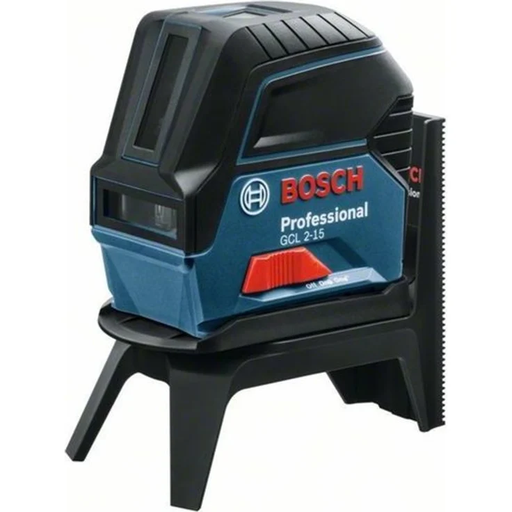 Bosch Professional Kreuzlinienlaser GCL 2-15 (roter Laser, Innenbereich, mit Lotpunkten, Arbeitsbereich: 15 m, 3x AA Batterien, Drehhalterung RM 1, Laserzieltafel, Schutztasche, Handwerkerkoffer) – Bild 1