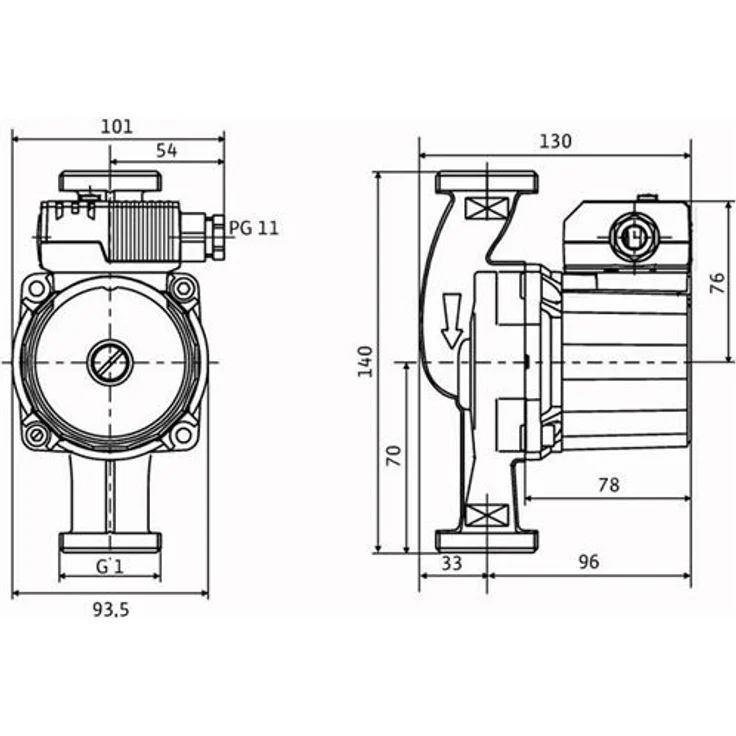 Wilo Trinkwasser-Zirkulationspumpe STAR Pumpengehäuse aus Messing Z 20/1 Hauswasserpumpe 1,9 m³/h 1,1 m 10 bar – Bild 1