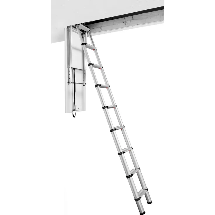Telesteps 60327 Attic Telescopic Ladder, Loft Maxi, Silber