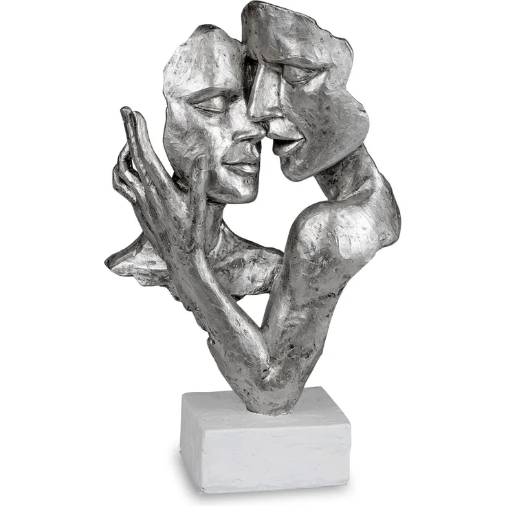 Formano Büste Paar auf Sockel Liebespaar Figur Poly 32 cm