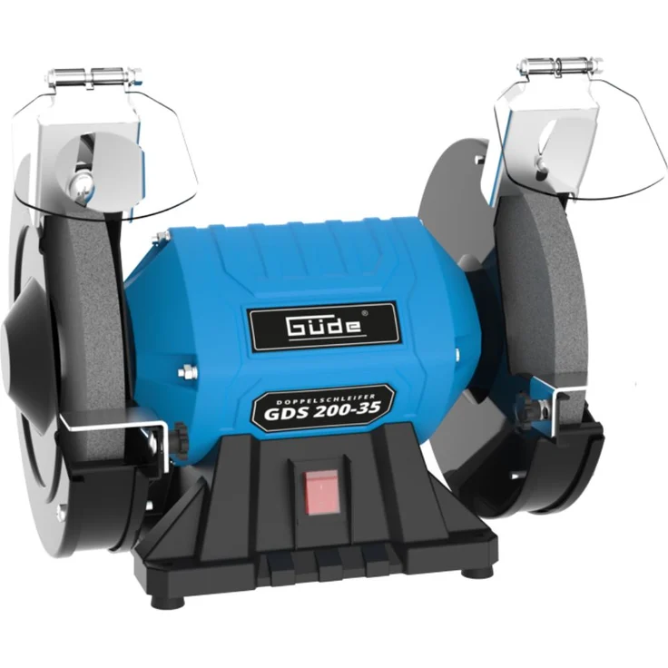 Güde 55237 Doppelschleifer GDS 200-35 (Kondensatormotor, Stabiler Maschinenfuß, 350 W, Verstellbare Arbeitsauflagen) – Bild 1