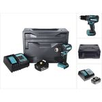 Makita DHP485SM1X Akku Schlagbohrschrauber 18 V 50 Nm Brushless + 1x Akku 4,0 Ah + Ladegerät + Makbox
