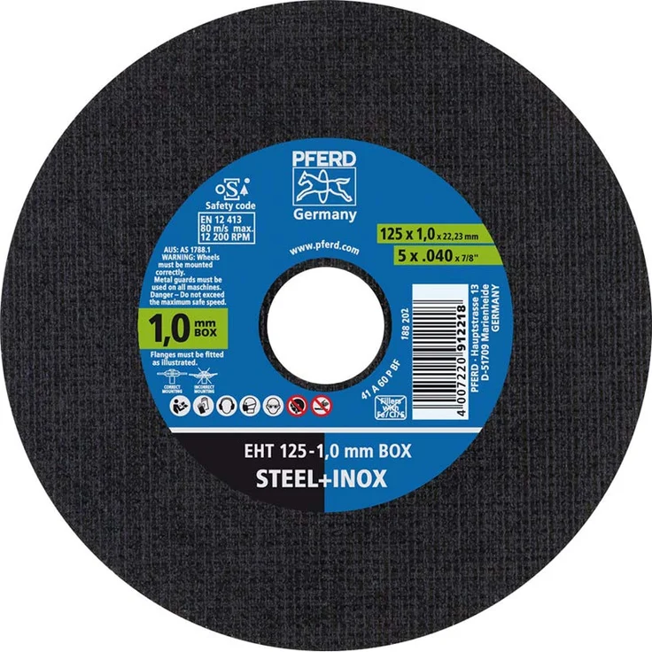 PFERD 69198290 1,0 mm Box Trennscheibe – Bild 1