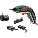 Bosch IXO V Akkuschrauber Medium Set (Winkelaufsatz, 10 Bits, USB Ladegerät, Softcase, 3,6 Volt)