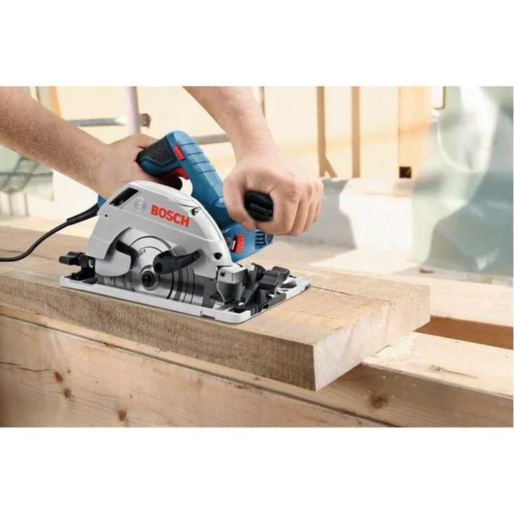 Bosch Professional Handkreissäge GKS 55+ G (1350 Watt, Sägeblatt-: 165 mm, 1x Kreissägeblatt, in L-BOXX) – Bild 3
