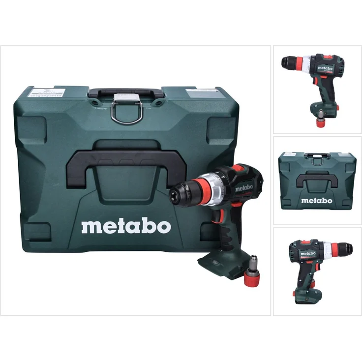 Metabo 602334840 Akkuschrauber-Bohrschrauber BS 18 LT BL Q +Schnellwechselfutter, Bithalter, Gürtelhaken, Koffer Brushless Motor-Arbeitslicht-Ultra-M-Technologie (ohne Akkupack u. Ladegerät) – Bild 2