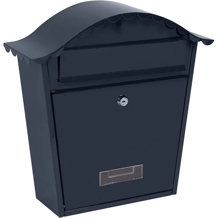 TOOLLAND - BG20002 Briefkasten, Paris, 367 mm Höhe x 362 mm Breite x 134 mm Länge, Blau 175638
