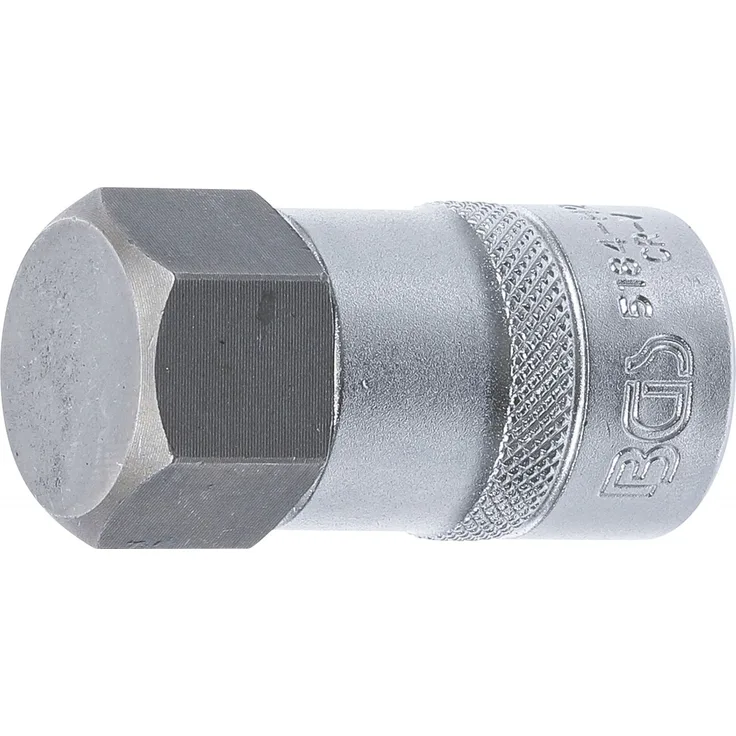 BGS Bit-Einsatz €¢ Antrieb Innenvierkant 12,5 mm (1-2'') €¢ Innensechskant 26 mm