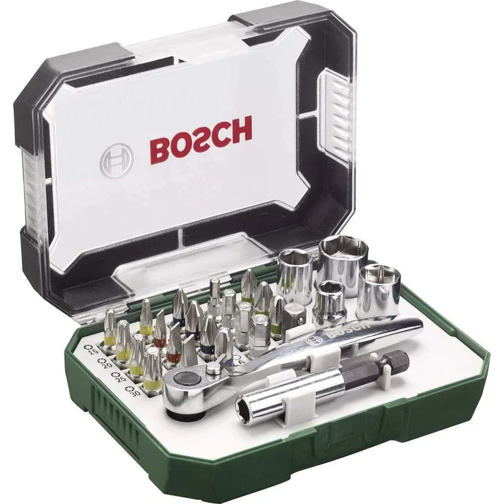 Bosch Accessories Promoline 2607017392 Bit-Set 27teilig Schlitz, Kreuzschlitz Pozidriv, Kreuzschlitz Phillips, Innen-Sechskant – Bild 4