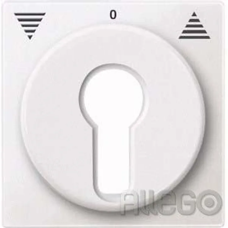 Merten 319319 Zentralplatte für Rollladen-Tast-Rastschalter-Einsätze, polarweiß, System M