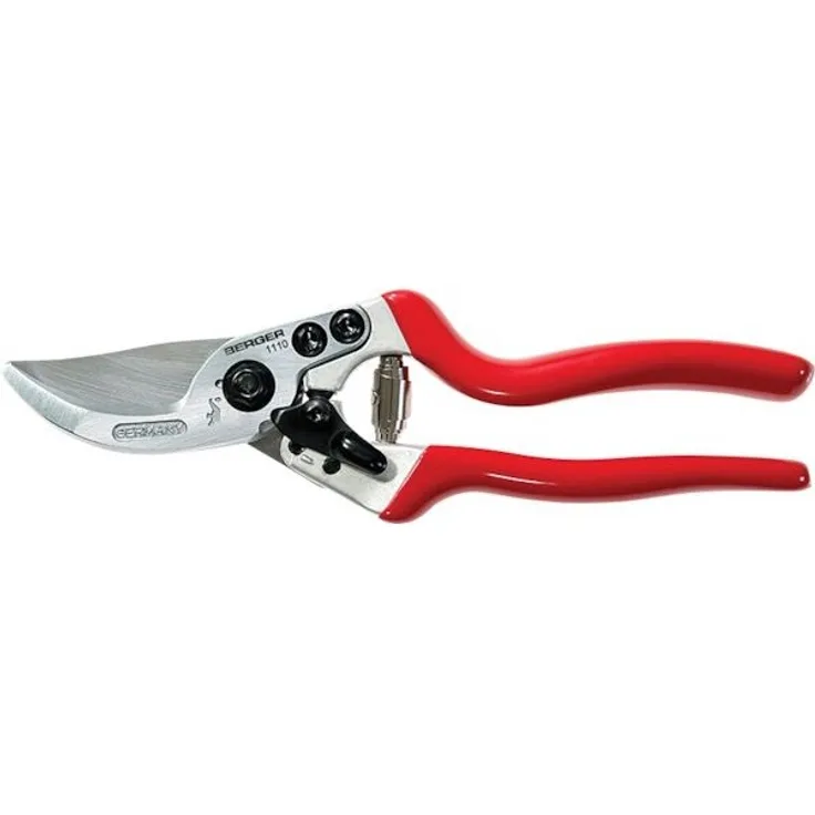 Berger Handschere Aluminium 1110 mit leichten Griffen und austauschbaren Klingen mittelgroß