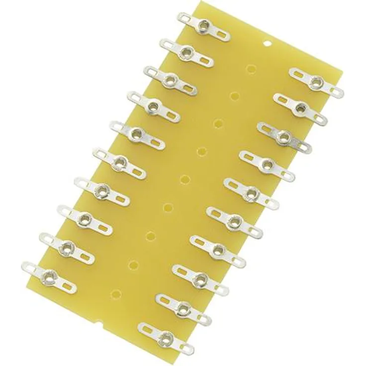 TRU Components Lötleiste zweireihig Polzahl Gesamt 20 Hartpapier (L x B x H) 82 x 38 x 1.6mm 1St.