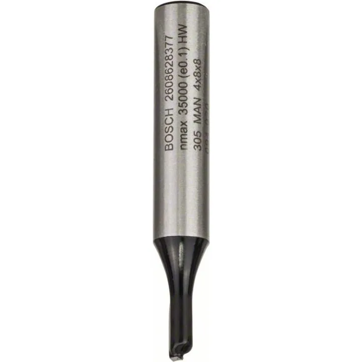 Bosch Professional Nutfräser Standard for Wood (für Holz, Ø 4 mm, Arbeitslänge 8 mm, Zubehör Handfräse)