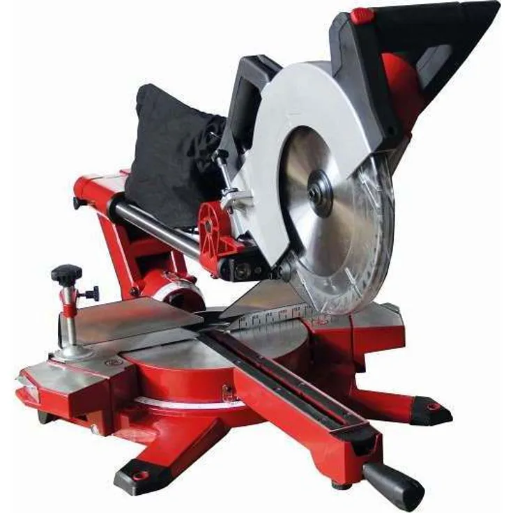 Einhell Zug Kapp Gehrungssäge TE-SM 2534 Dual (1800 W, Sägeblatt Ø 250 mm, Schnittbreite 310 mm, Softstart, schwenkbarer Sägekopf, Laser, LED-Licht)