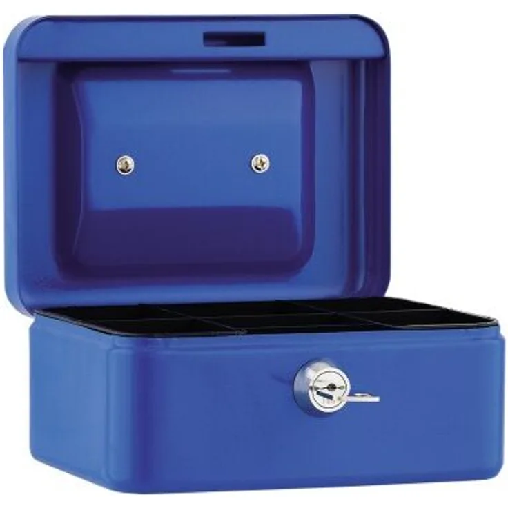 SOENNECKEN Geldkassette blau 15,2x8x11,5cm