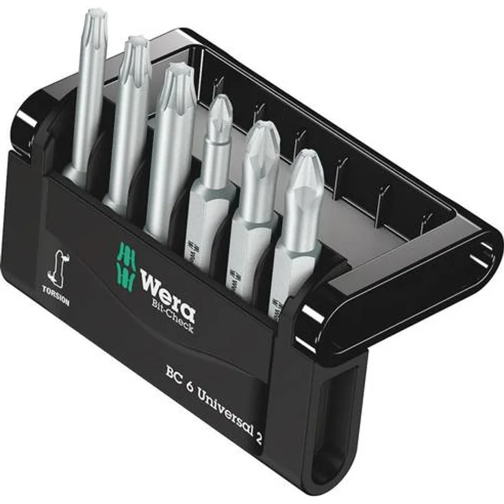 Wera Bit-Check 6V Universal 1 05056478001 Bit-Set 6teilig Innen-Vierkant (Robertson) Torsionszone