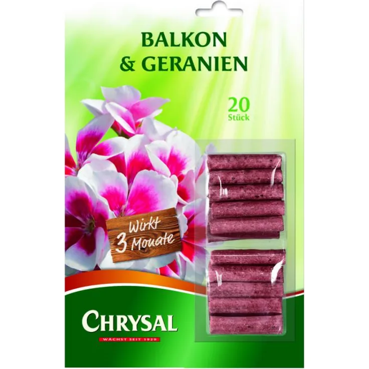 Chrysal Balkon & Geranien Stäbchen Düngemittel